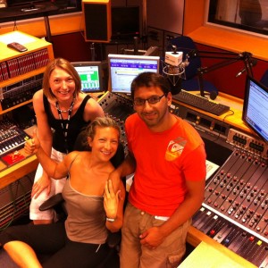 Southampton Personal Trainer Gen Levrant with BBC Radio Solent Katie Martin